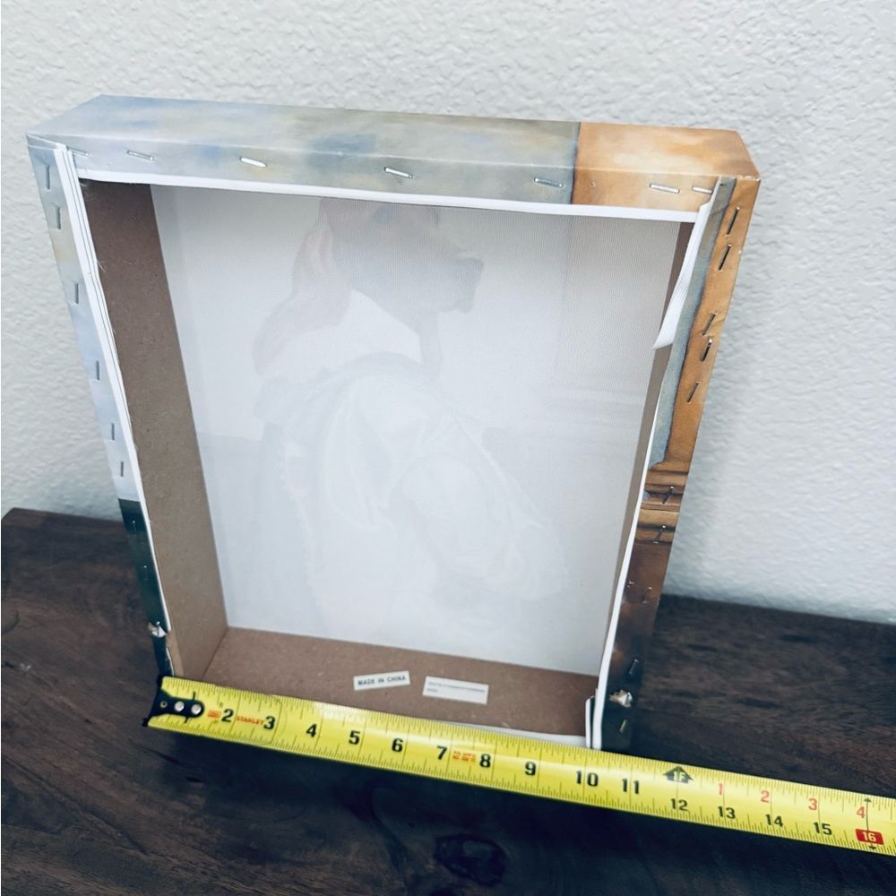 Bloodhound Dog Royal Victorian Vintage Funny Portrait Mounted Canvas Wall Art - Picture 3 of 3